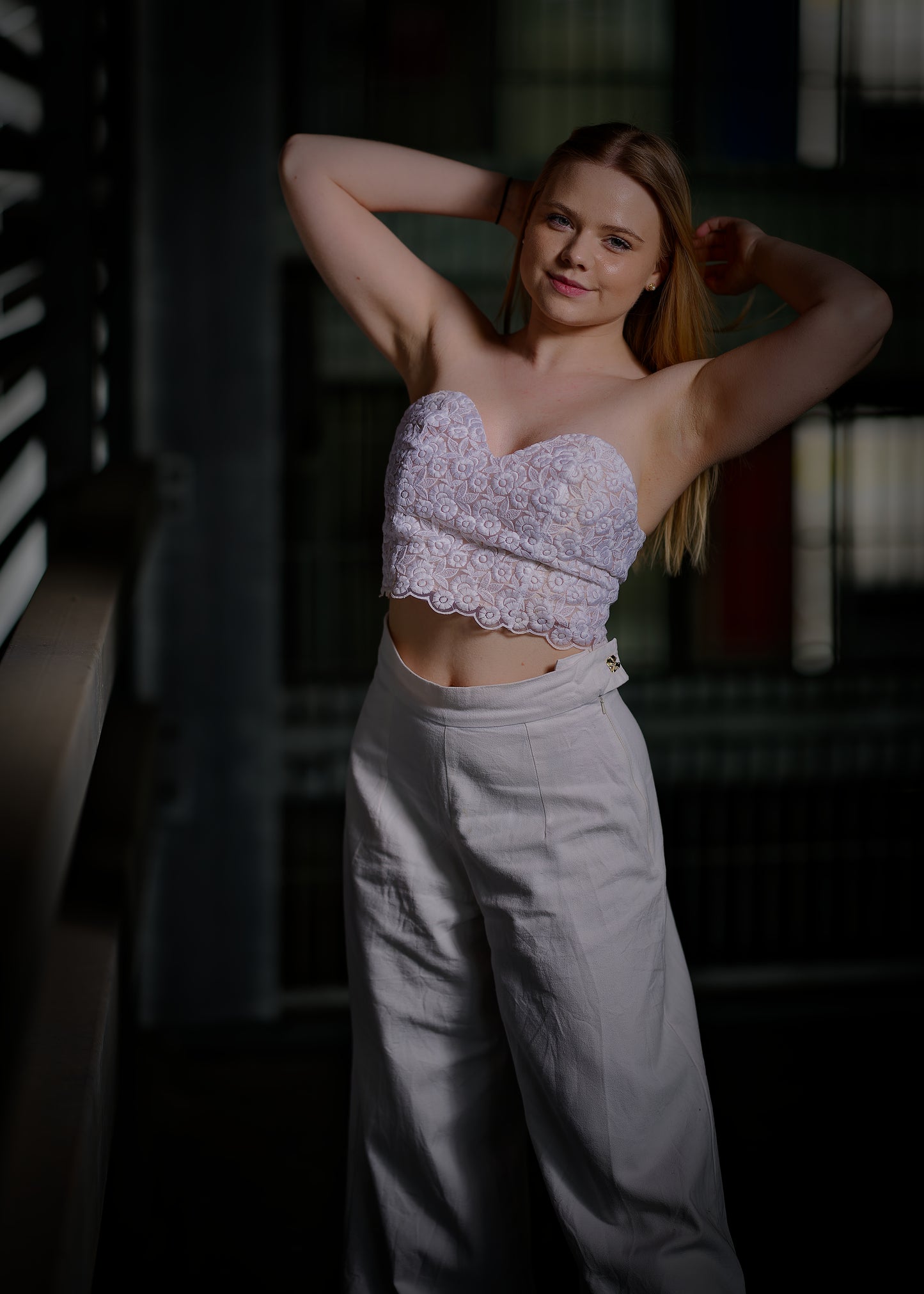 Spitzen-Bralette mit romantischer Schnürung